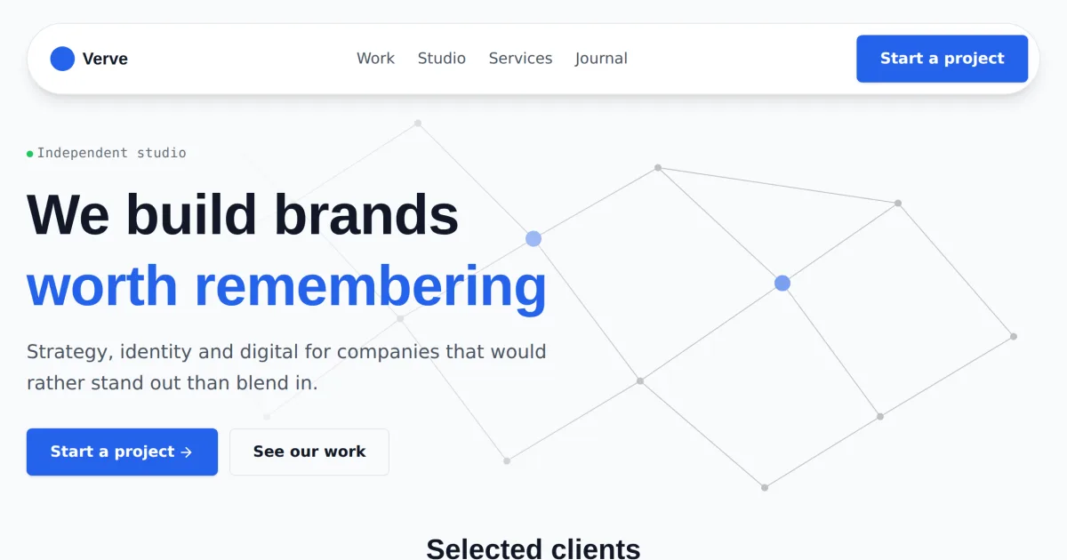 Agency Clients &mdash; Agency clients page template preview