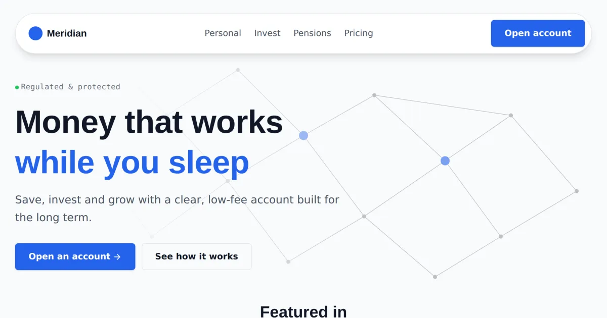 Finance Bold &mdash; Finance home page template preview
