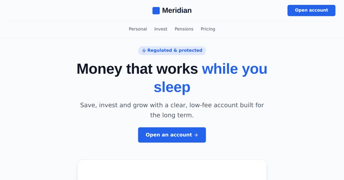 Finance Contact &mdash; Finance contact page template preview