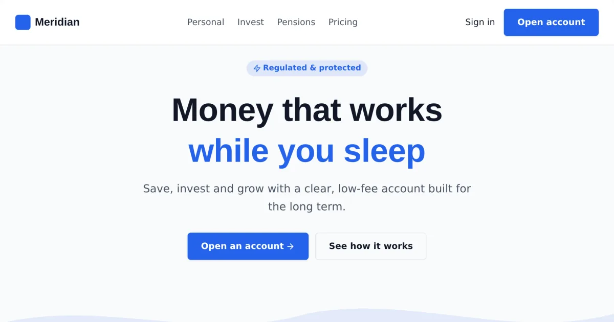 Finance Services &mdash; Finance services page template preview