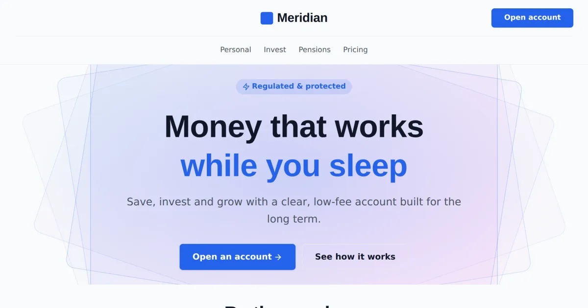 Finance Trust &mdash; Finance trust page template preview