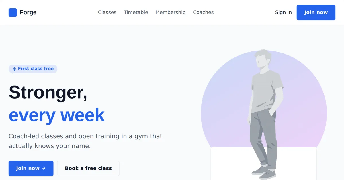 Fitness Story &mdash; Fitness about page template preview