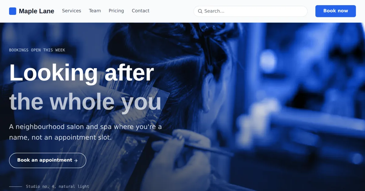 Local Gallery &mdash; Local Business gallery page template preview