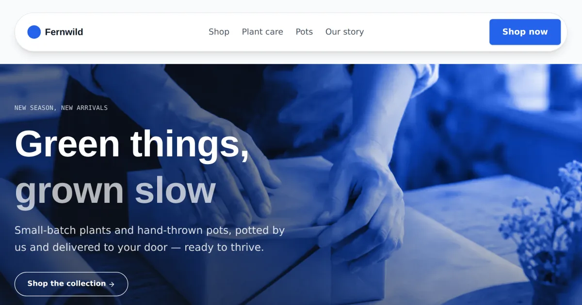 Shop Bold &mdash; Shop home page template preview