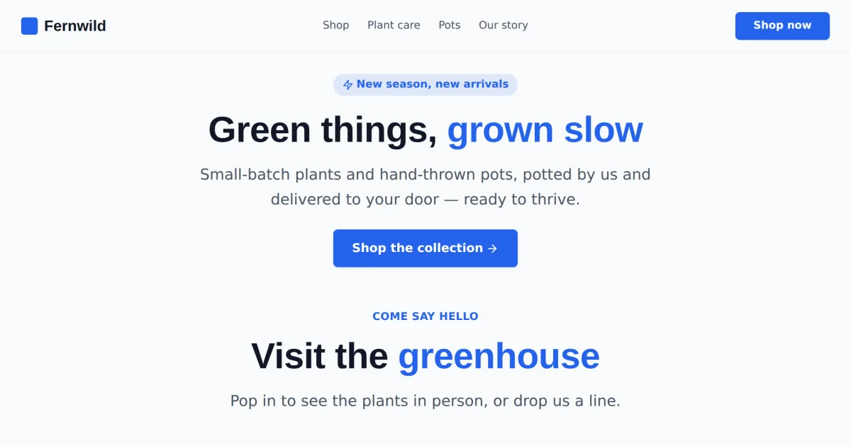 Shop Contact &mdash; Shop contact page template preview
